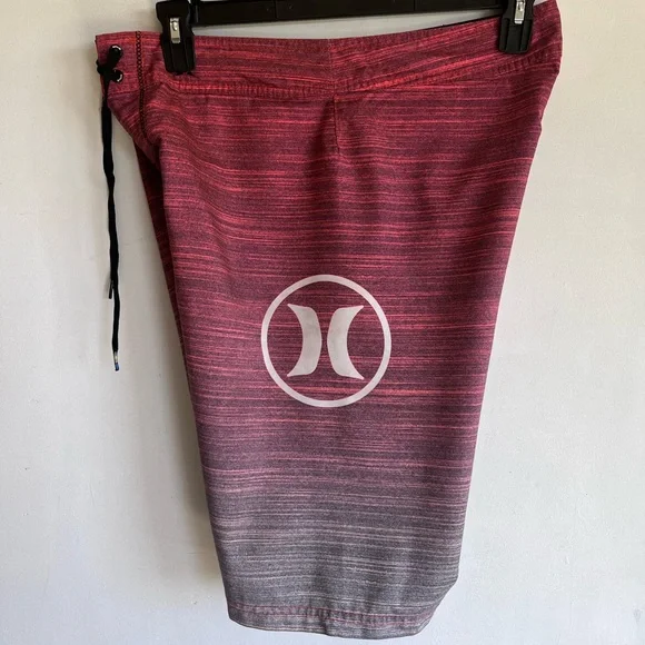 Hurley surf brand surfing board shorts mens 32, multicolored, back zip pocket - Picture 4 of 7